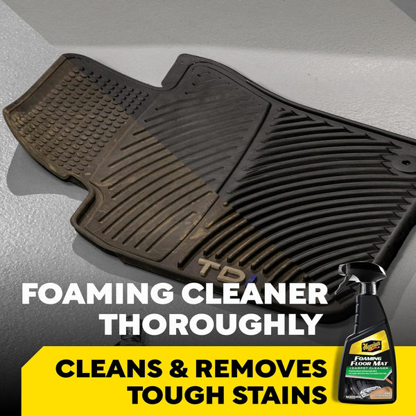 Meguiar’s Foaming Floor Mat & Carpet Cleaner, Deep Cleaning Interior Spray, 16 oz