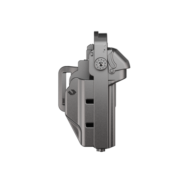 ORPAZ T41 PRO Universal Adjustable Holster, Level 3 Security, Hood Guard & Magnetic Retention, Optics Ready OWB Polymer Duty Holster, Made in Israel Belt Loop