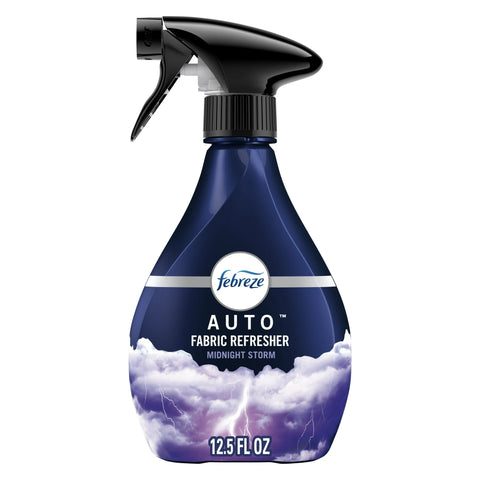Febreze Fabric AUTO Car Spray Air Freshener, Odor Fighting, Midnight Storm, 12.5 fl oz