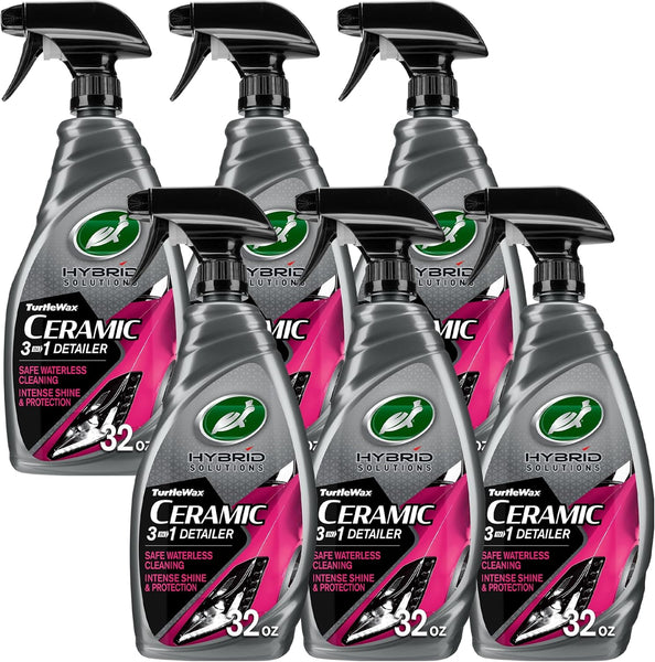 Turtle Wax Hybrid Solutions Ceramic 3-in-1 Detailer - 32 Fl Oz, 6 Pack