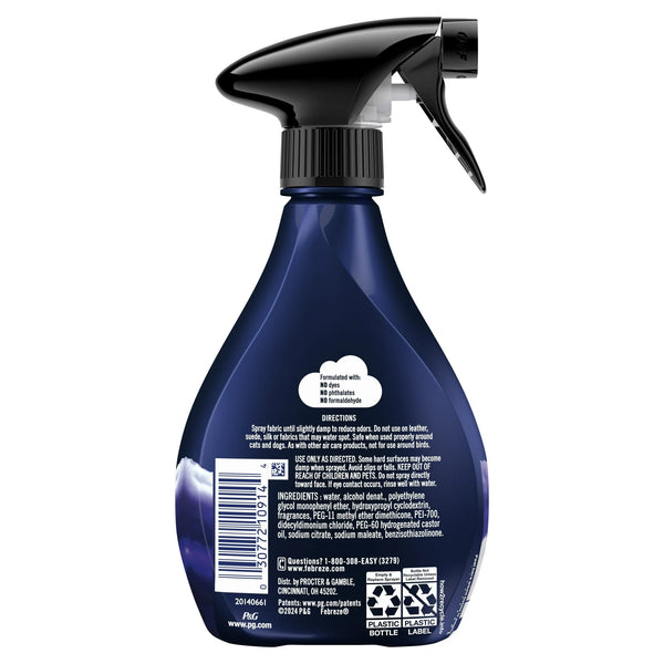 Febreze Fabric AUTO Car Spray Air Freshener, Odor Fighting, Midnight Storm, 12.5 fl oz, 2 Packs