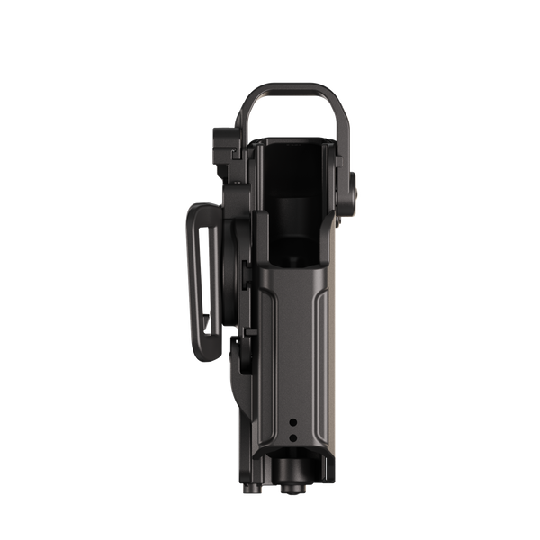 Orpaz T40 Pro G19 Duty Holster with Medium Light Holster Compatible with Glock 19 Pistol Holder with Laser Mounted Light and Optics with Belt Loop