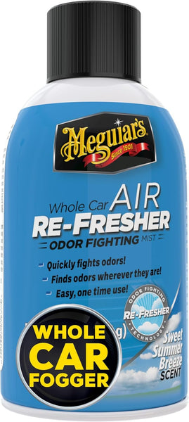 Meguiar's Whole Car Air Re-Fresher Odor Eliminator Mist, Summer Breeze, 2 oz, 6 Pack