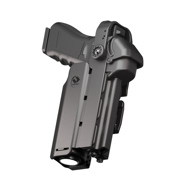 Orpaz T40 G22 Light-Bearing Holster – Left Handed OWB Tactical Holster, Level 2 & Level 3 Security, Compatible with Glock 22, Fits Most Pistol Lights, Optics-Ready, Adjustable T40 Pro Large MOLLE