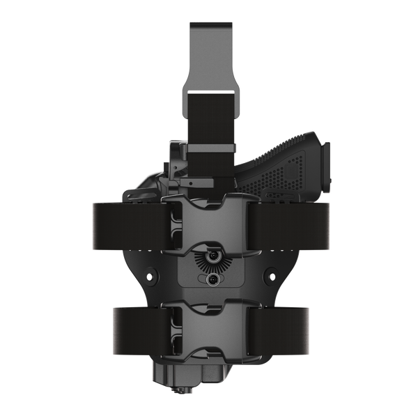 ORPAZ T41 PRO Universal Adjustable Holster, Level 3 Security, Hood Guard & Magnetic Retention, Optics Ready OWB Polymer Duty Holster, Made in Israel Drop Leg