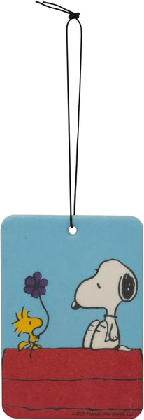 Plasticolor Peanuts Snoopy Doghouse Paper Air Freshener, Vanilla scent, 6 Pack, 12 Fresheners