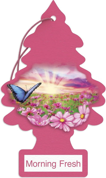 Little Trees Hanging Car Air Freshener, Morning Fresh, 2-Pack
