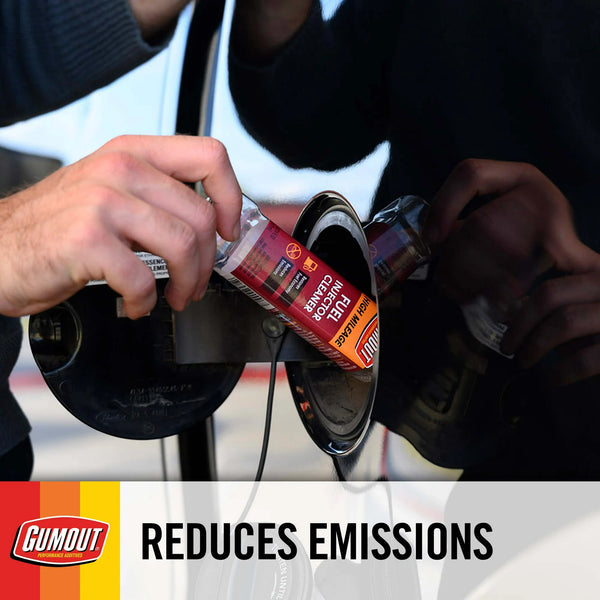 Gumout High Mileage Fuel Injector Cleaner, Improves Engine Performance & Fuel Economy, 6 fl oz, 24 Packs