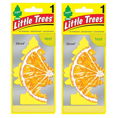 Little Trees Hanging Car Air Freshener, Sliced, 2-Pack