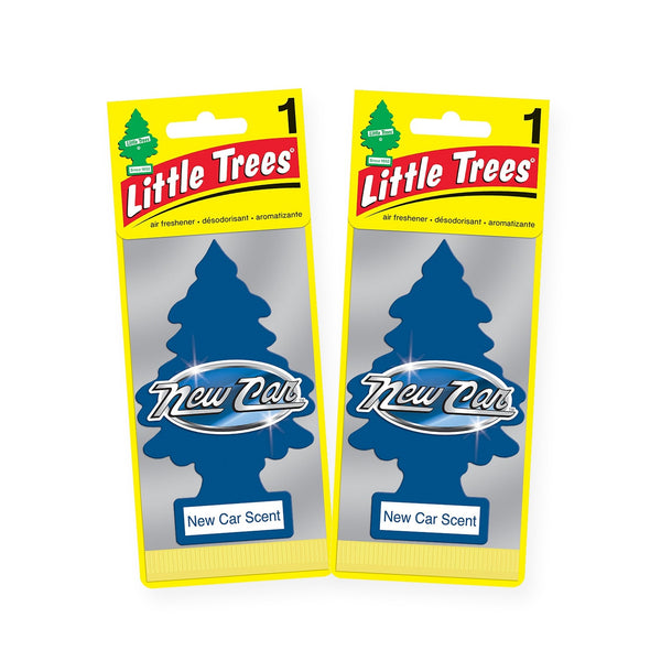Little Trees Hanging Car Air Freshener, New Car, 2-Pack