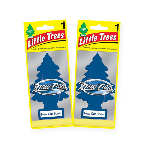 Little Trees Hanging Car Air Freshener, New Car, 2-Pack
