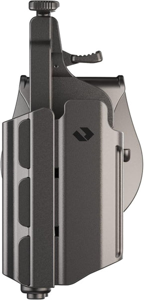 Orpaz T40 Comp w/ Glock 19X Holster w/Light for Left-Handed, Paddle w/ Mag