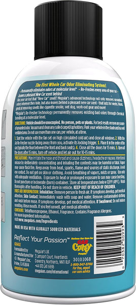 Meguiar's Whole Car Air Re-Fresher Odor Eliminator Mist, New Car Scent