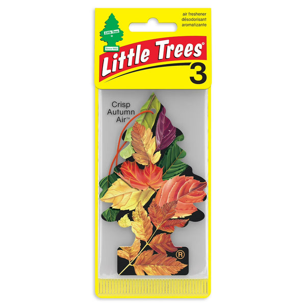 Little Trees Auto Air Freshener, Hanging Card, Crisp Autumn Air, 3 Pack