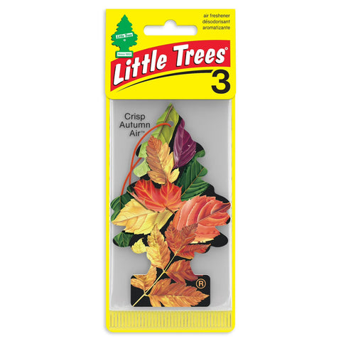 Little Trees Auto Air Freshener, Hanging Card, Crisp Autumn Air, 3 Pack