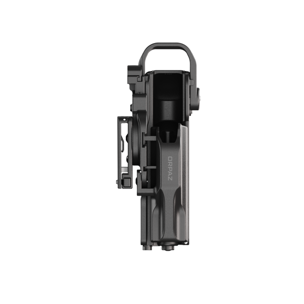 ORPAZ T41 PRO Universal Adjustable Left Handed Holster, Level 3 Security, Hood Guard & Magnetic Retention, Optics Ready OWB Polymer Duty Holster, Made in Israel ClipLock