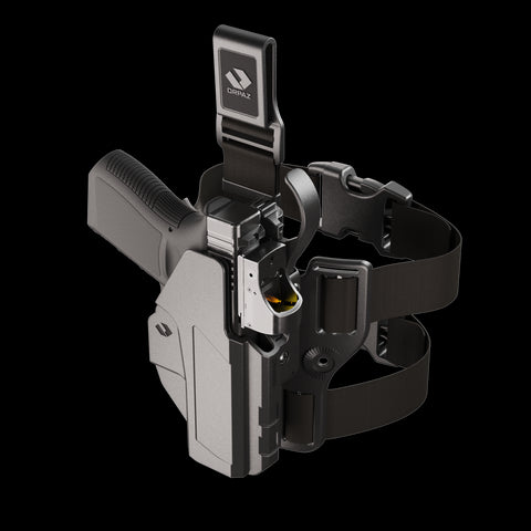 Orpaz Sigma G30S Duty Holster – Compatible with Glock 30S Holster - OWB Tactical Holster with Level 3 or Level 2, Thumb Release, Optics-Ready, with Drop Leg Attachment