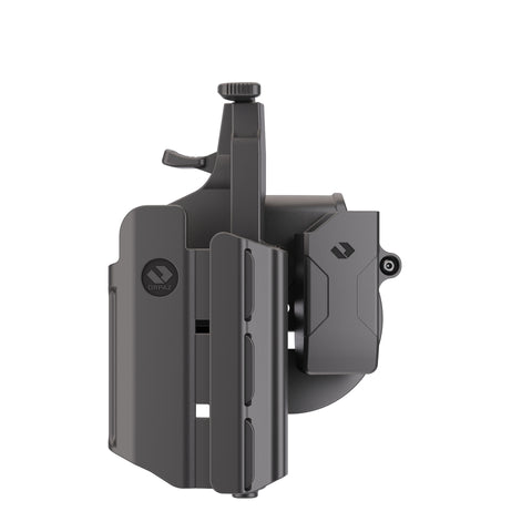 Orpaz T40 XD Holster with Light Left Handed compatible with Springfield XD Holster with Light, Left Handed Medium Pistol Lights, Paddle & 9mm/.40 SW Magazine Holder