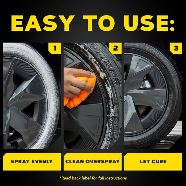 Meguiar's Hot Shine Tire Foam, 19 oz – Cleans, Shines & Protects with Long-Lasting Wet-Look