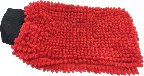 Viking 2 in 1 Microfiber Knobby Wash Mitt, Red