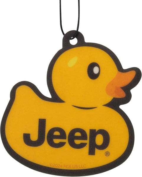 PlastiColor Paper Hanging Car Air Freshener 2-Pieces, Jeep Logo Rubber Duck, Vanilla