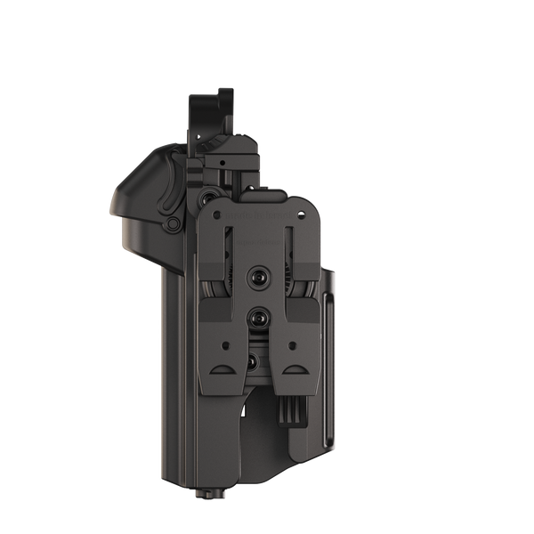 Orpaz T40 Pro G19 Duty Holster with Medium Light Holster Compatible with Glock 19 Pistol Holder with Laser Mounted Light and Optics with Molle