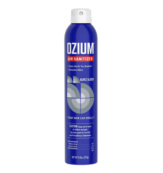 Ozium Air Sanitizer Spray - Room Odor Eliminator for Home, Car, and Office - That New Car Smell - 8 oz Can, 1 Pack