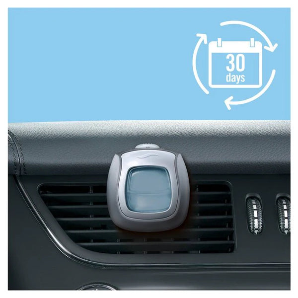 Febreze Vent Clip Car Air Freshener, Up to 30 Days, Eliminates tough lingering odours, Cotton Fresh Scent, 4 Pack