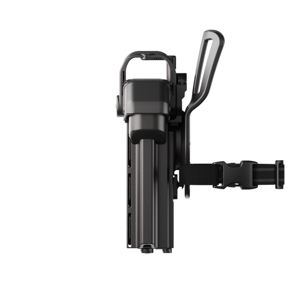 ORPAZ T41 PRO Universal Adjustable Left Handed Holster, Level 3 Security, Hood Guard & Magnetic Retention, Optics Ready OWB Polymer Duty Holster, Made in Israel Low Ride Pro