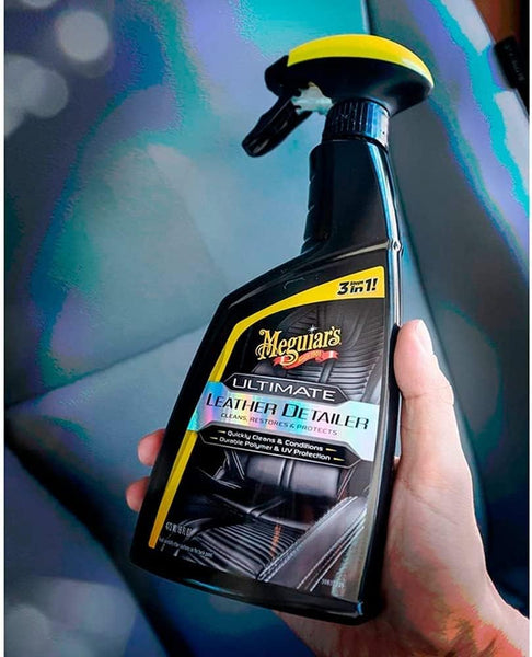 Meguiar's Ultimate Leather Detailer – Cleans, Conditions & Protects Car Leather, 16 oz