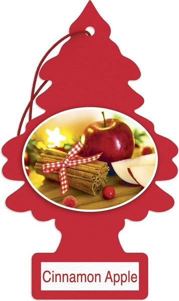 Little Trees Hanging Car and Home Air Freshener, Cinnamon Apple, 10 Pack