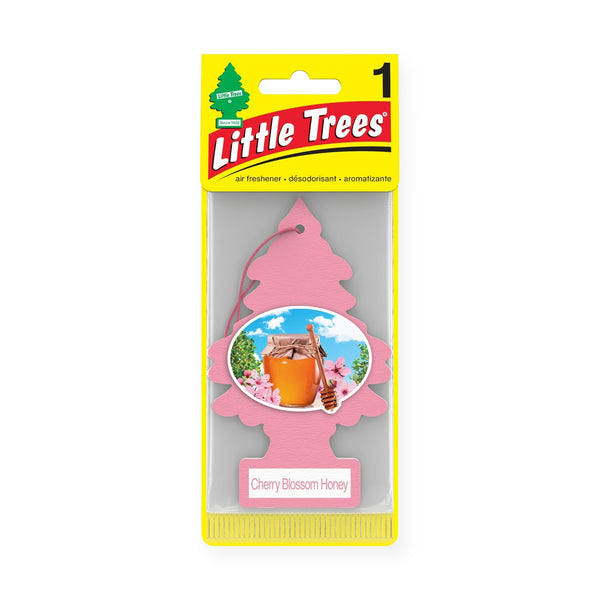 Little Trees Hanging Car Air Freshener, Cherry Blossom Honey, 1-Pack