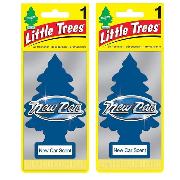 Little Trees Hanging Car Air Freshener, New Car, 2-Pack