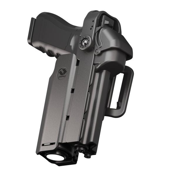 Orpaz T40 Pro G45 Duty Holster with Large Light Holster Compatible with Glock 45 Pistol Holder with Laser Mounted Light and Optics with Belt Loop