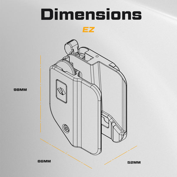 Orpaz EZ G30/G30S Left Hand Holster – Forward Draw OWB Tactical Holster Compatible with Glock 30/30S - Suppressor & Optics Ready - Finger Release, Level 2 Security - with Molle Attachment