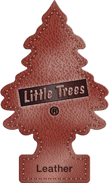 Little Trees Hanging Car Air Freshener, Leather, 2-Pack