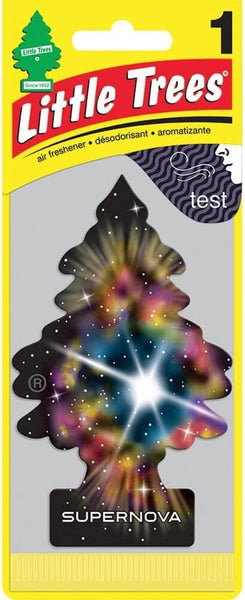 Little Trees Car Air Freshener | Hanging Paper Tree for Home or Car, Supernova