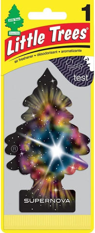 Little Trees Car Air Freshener | Hanging Paper Tree for Home or Car, Supernova