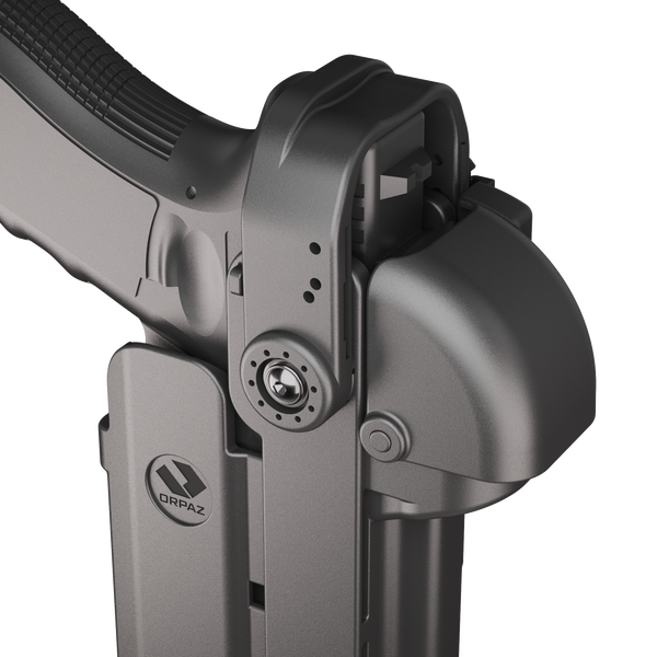 Orpaz T40 Pro G45 LH Duty Holster with Medium Light Holster Compatible with Glock 45 Pistol Holder with Laser Mounted Light and Optics with Molle