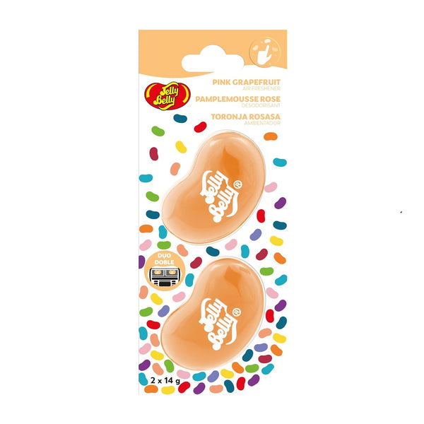 Jelly Belly Car Vent Air Freshener Pack w/2 Vent Clips, Pink Grapefruit