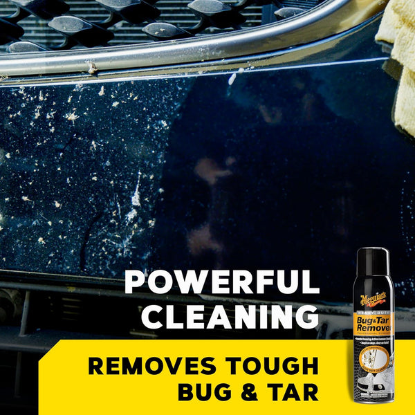 Meguiar's Heavy Duty Bug & Tar Remover, 15 oz – Foaming Spray Safely Loosens Stubborn Bugs & Road Tar