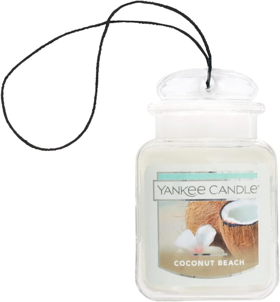 Yankee Candle Car Jar Ultimate Hanging Air Freshener Up To 30 Days, Coconut Beach