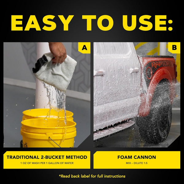 Meguiar’s Watermelon Bubblegum Scented Car Wash Soap – Foam Cannon & Bucket Wash, pH Neutral, Extra-Rich Suds, Plus a Pleasant Scent, 64 oz