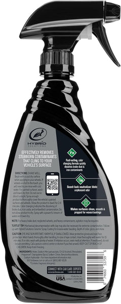 Turtle Wax Rapid Decon Iron Remover, 23 fl oz, Wheel Cleaner, Versatile Iron Remover and Tire Cleaner