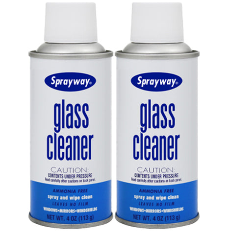 Sprayway Glass Cleaner 4oz: Streak-Free Window Cleaner and Glass Cleaner Spray, 2-Packs