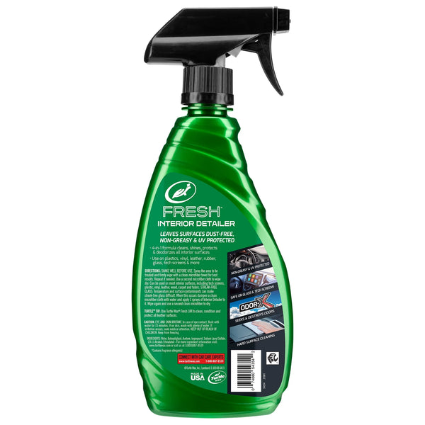 Turtle Wax Fresh Interior Detailer Multi Surface Cleaner with UV Protection, 16oz Trigger Spray
