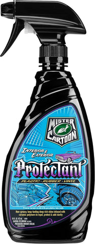 Turtle Wax X Mister Cartoon Interior and Exterior Protectant, Fast Drying Formula, for Dashboards, Tires, Trim, Plastics, Rubber and More, UV Protection, Great for Cars, Trucks and RV's, 16 oz.