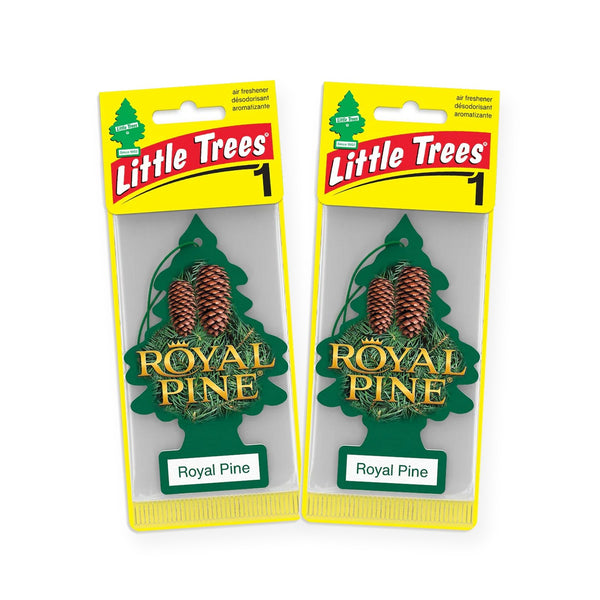 Little Trees Hanging Car Air Freshener, Royal Pine, 2-Pack
