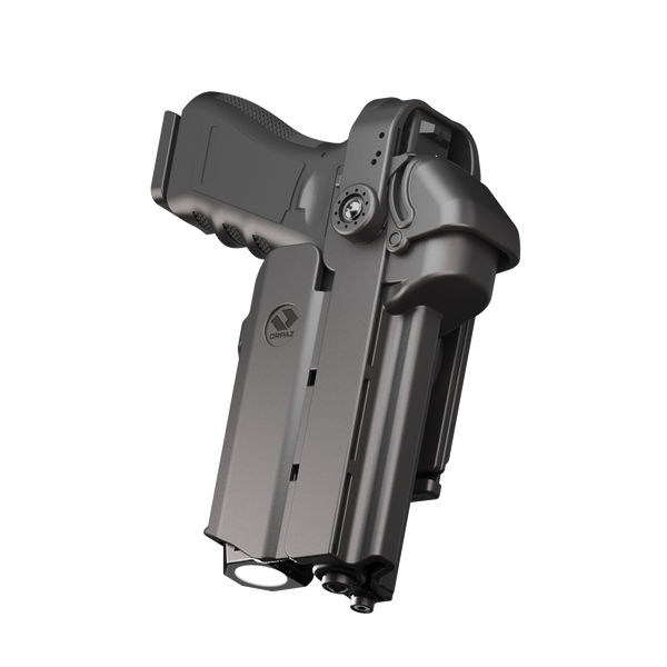 Orpaz T40 G22 Light-Bearing Holster – Left Handed OWB Tactical Holster, Level 2 & Level 3 Security, Compatible with Glock 22, Fits Most Pistol Lights, Optics-Ready, Adjustable T40 Pro Medium Molle Pro