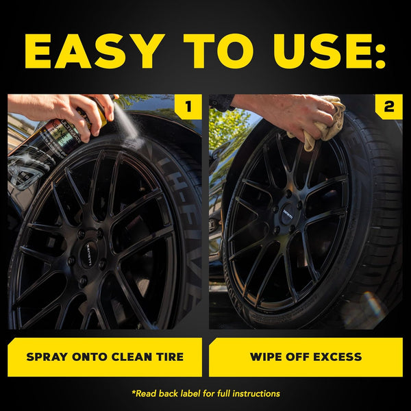 Meguiar's Ultimate Insane Shine Tire Coating, 15 oz Aerosol Spray, 6 Pack